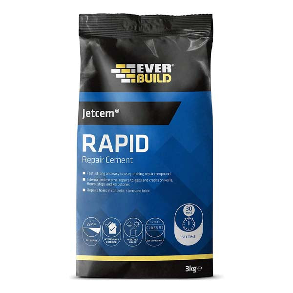 Everbuild Jetcem3 - 3kg Jetcem Premix Rapid Set Cement