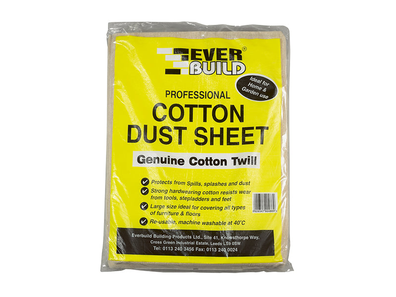 Everbuild DUST Cotton Dust Sheet 3.6 x 2.7m