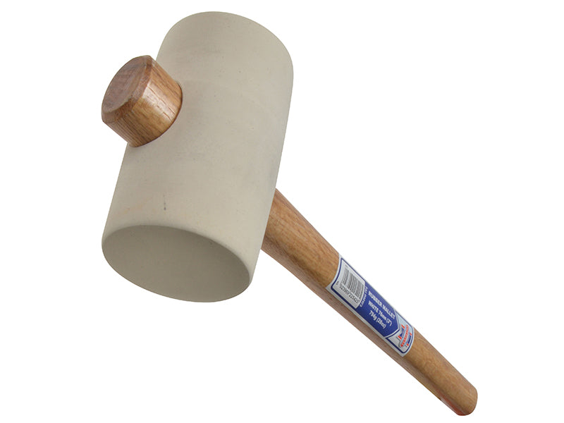 Faithfull YY08RU025H Rubber Mallet - White 794g (28oz)