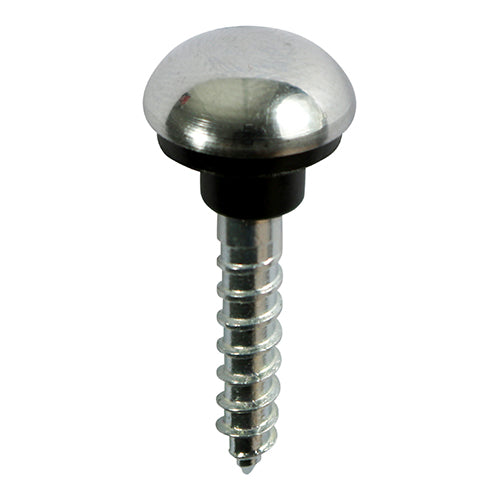 TIMCO Mirror Screws Dome Head Chrome - 8 x 1 1/2 TIMpac OF 8 - 08112CMIRP