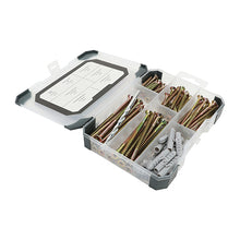 Load image into Gallery viewer, TIMCO Screws, Plug &amp; Drill Bit Gold Mixed Tray - 251pcs Tray OF 1 - TRAY260
