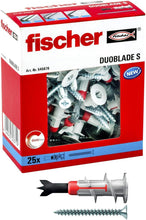 Load image into Gallery viewer, fischer DuoBlade S LD, self-drilling plasterboard plug with chipboard screw
