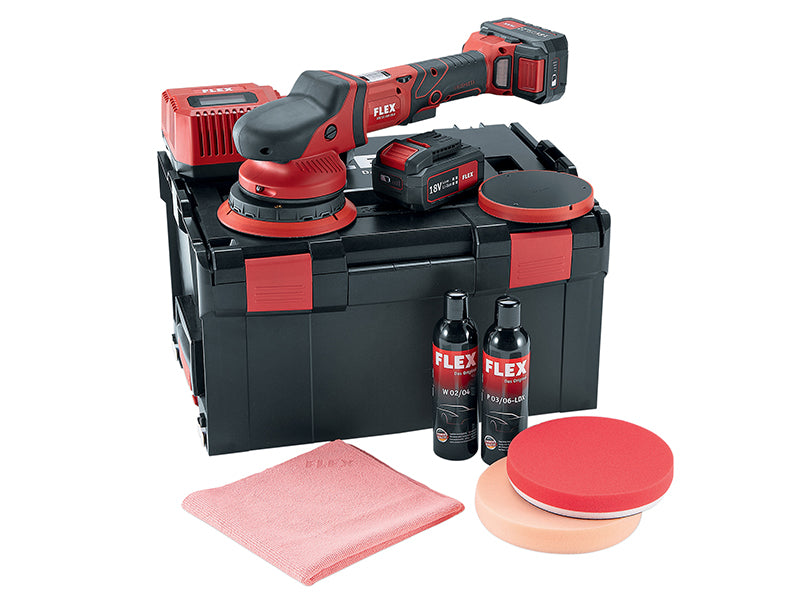 FlexPowerTools 465054 Random Orbital Polisher 150mm 18V 2 x 5.0Ah Li-ion