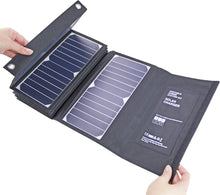 Load image into Gallery viewer, Hyundai H60 60W Portable and Foldable Solar Charger With USB and DC Connectivity
