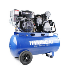 Load image into Gallery viewer, Hyundai 90 Litre Air Compressor, 10.7CFM/145psi, Petrol 7hp | HY70100P
