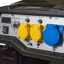 Load image into Gallery viewer, Hyundai 7kW / 8.75kVa* Recoil and Electric Start Site Petrol Generator | HY9000LEK-2
