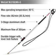 Load image into Gallery viewer, WetJet 18ft Aluminium High Pressure Telescopic Lance | WJ18LWA-G
