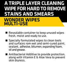 Load image into Gallery viewer, Everbuild Wonder Wipes Monster 500 Tub MONSTERW  Multi Purpose Hand/Tool Cleaning
