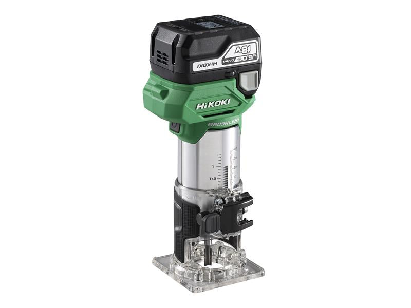 HiKOKI M1808DAJPZ M1808DAJPZ 1/4in Trimmer 18V 1 x 5.0Ah Li-ion