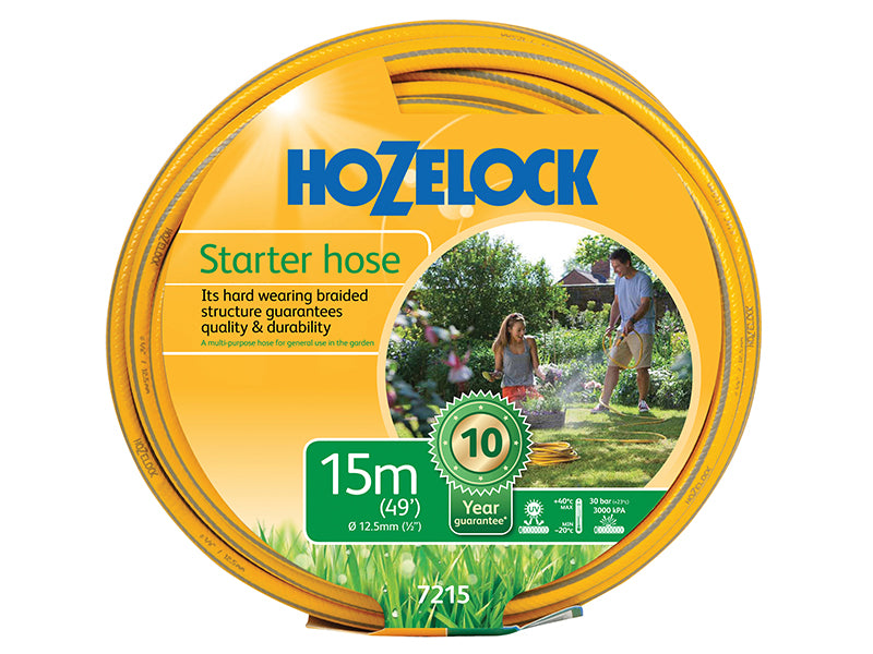 Hozelock 7215P0000 7215 Starter Hose 15m 12.5mm (1/2in) Diameter
