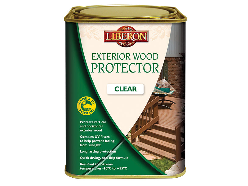 Liberon 104475 Exterior Wood Protector Clear 5 litre