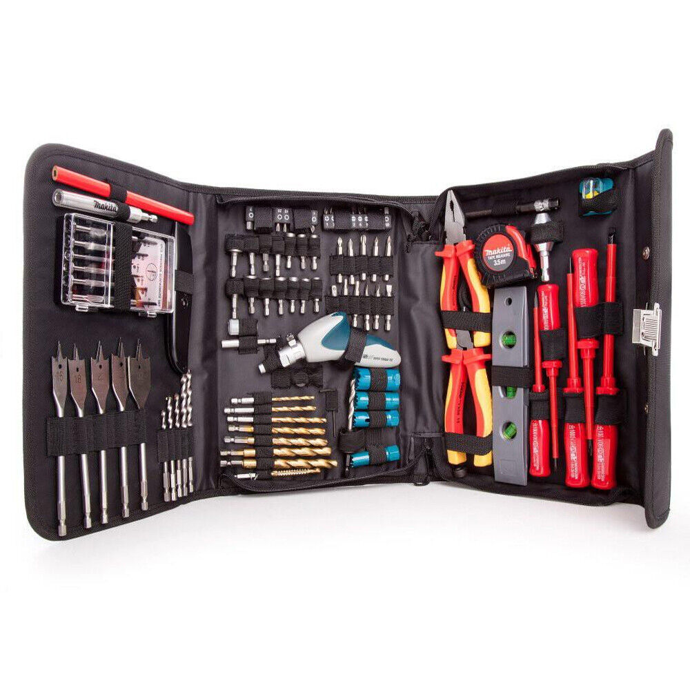 Makita Electricians Tool Set 96 Piece Pliers Insulated Screwdrivers P-51851