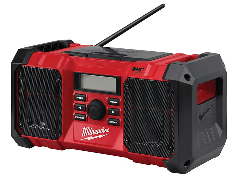 Milwaukee 4933451252 M18 JSRDAB-0 DAB Digital Jobsite Radio 240V & 18V Li-ion Bare Unit