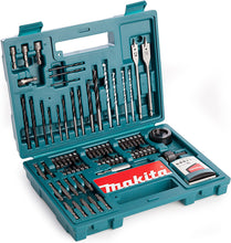 Load image into Gallery viewer, Makita 100 Piece Power Drill Bit Set Screwdriver Set - Holesaw Masonry HSS PZ2 +
