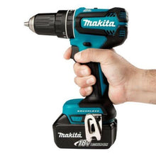 Load image into Gallery viewer, Makita DHP485STE 18V LXT Brushless Combi Hammer Drill Kit 2 x 5ah Batteries
