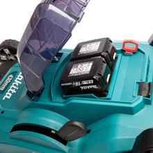 Load image into Gallery viewer, Makita DLM432CT2 Twin 18V (36V) Li-ion LXT 43cm Lawnmower Complete with 2 x 5.0 Ah Batteries
