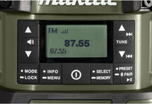 Load image into Gallery viewer, Makita DMR056O Olive Green 14.4V/18V Li-ion LXT Radio with Lantern Bare Unit

