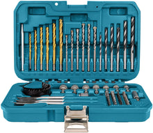 Load image into Gallery viewer, Makita D-47173 Mixed Drill Set Metal Box - Multi-Colour (18-Piece)
