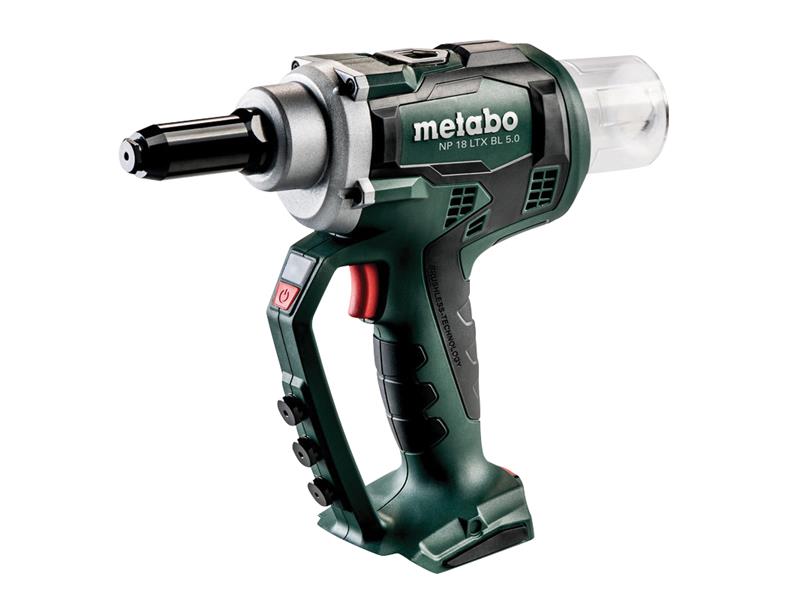 Metabo 619002840 NP 18 LTX BL 5.0 Brushless Rivet Gun + metaBOX 18V Bare Unit