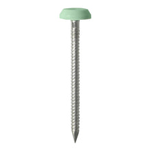 Load image into Gallery viewer, TIMCO Polymer Headed Nails A4 Stainless Steel Chartwell Green -100 Nails, 50mm 65mm
