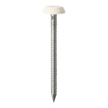 Load image into Gallery viewer, TIMCO Polymer Headed Nails A4 Stainless Steel White - 40mm to 65mm
