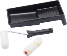 Load image into Gallery viewer, Fit4thejob 4 pc Multi Surface Mini Paint Roller and tray Set Gloss and Emulsion
