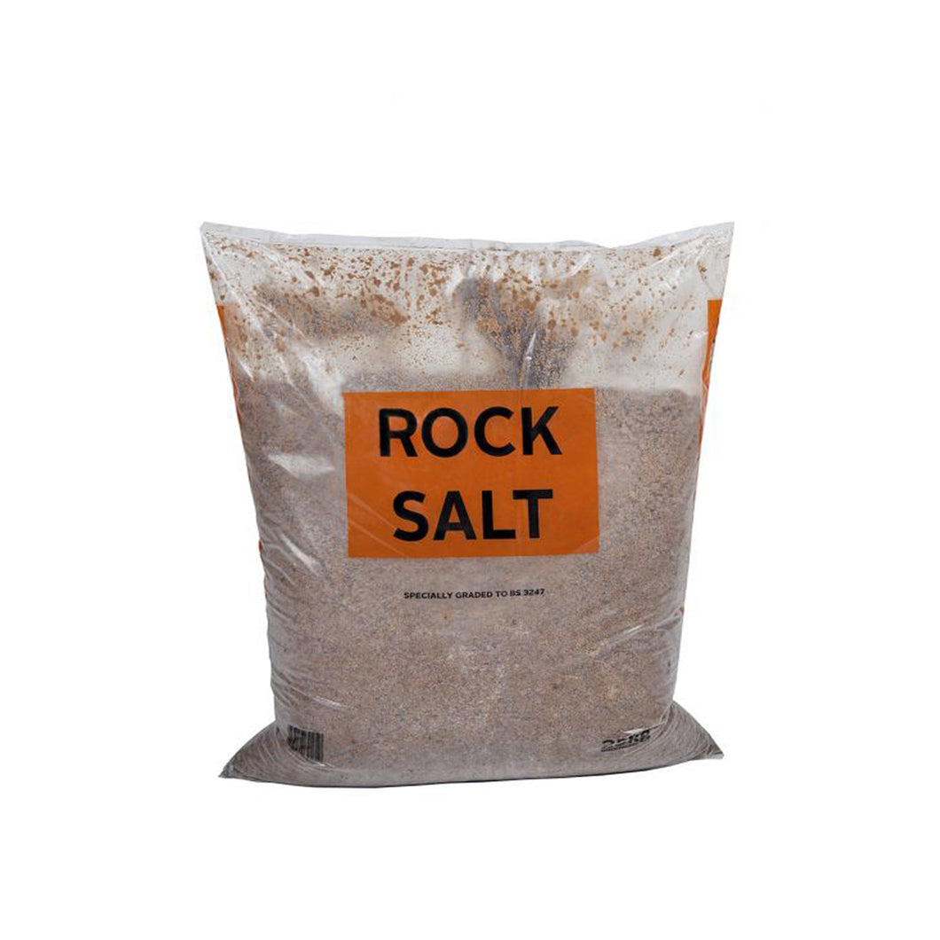 Brown De-Icing Rock Salt Gritting Snow Ice Driveways Paths Car Parks Winter 25kg