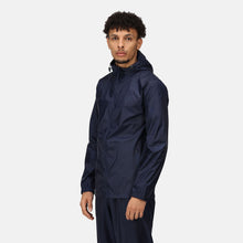 Load image into Gallery viewer, Regatta TRW248 | Pro Packaway Mens Waterproof Jacket | Black and Navy
