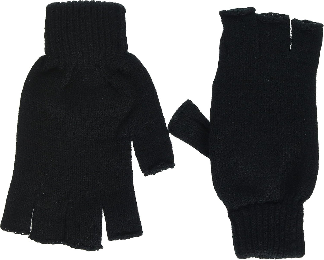 Regatta Men's Fingerless Mitt Gloves, Black (Black), Large