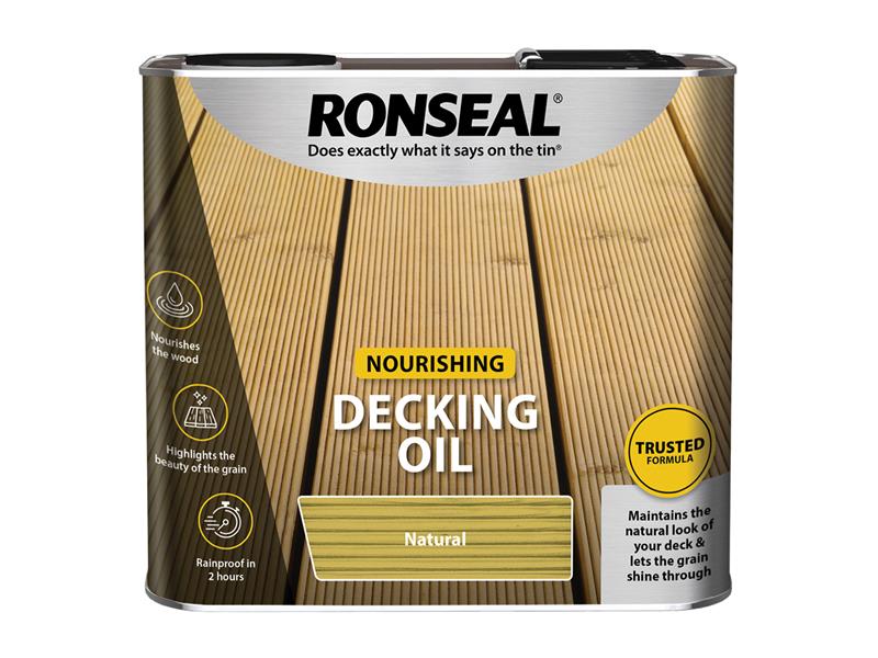 Ronseal 34773 Decking Oil Natural Oak 2.5 litre