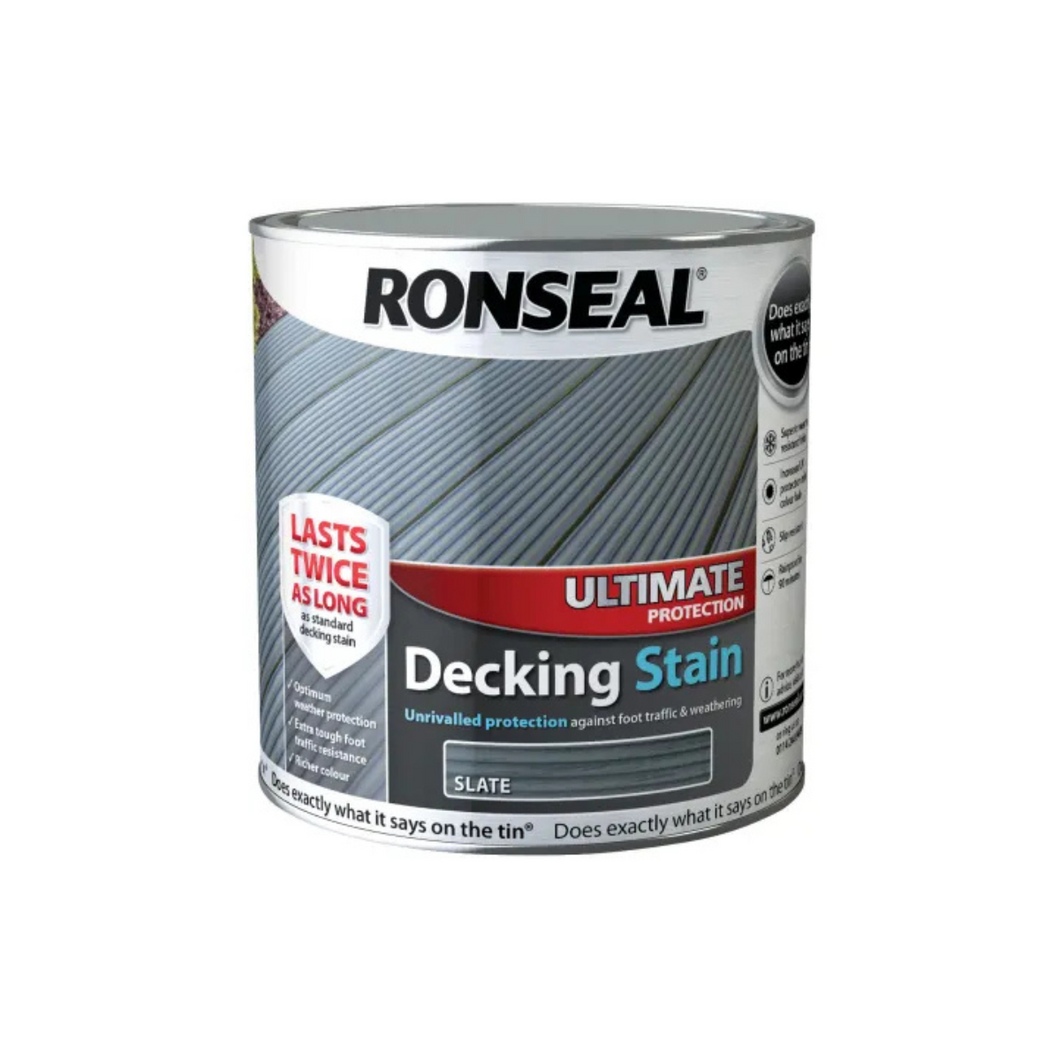 Ronseal 36913 Ultimate Protection Decking Stain Slate 2.5 litre
