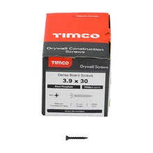 Load image into Gallery viewer, TIMCO Drywall Reduced Countersunk Black Dense Board Screws,All Sizes,1000pcs
