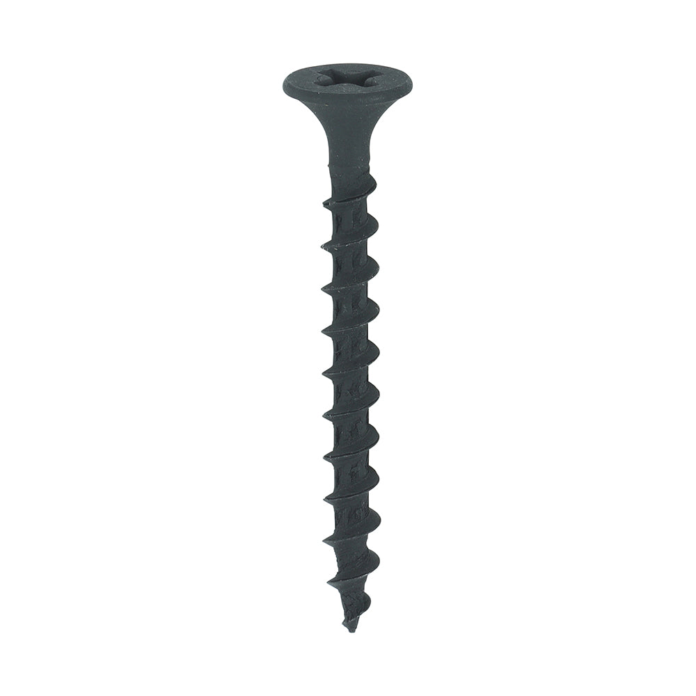 TIMCO Drywall Coarse Thread Bugle Head Black Screws - 3.5 x 38 Box OF 200 - 00038DRYCS
