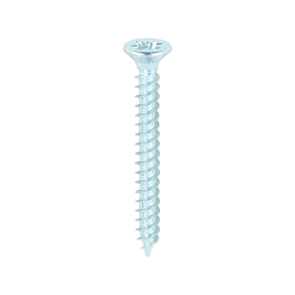 TIMCO Twin-Threaded Countersunk Silver Woodscrews - 4 x 1 Box OF 200 - 00041CWZ