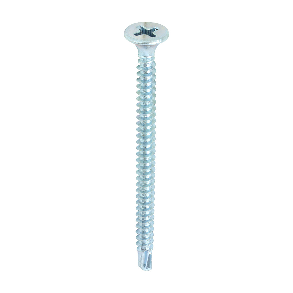 TIMCO Drywall Self-Drilling Bugle Head Silver Screws - 3.5 x 50 Box OF 1000 - 00050PSDD