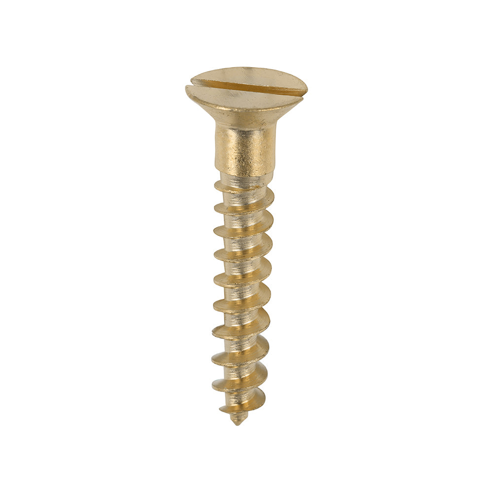 TIMCO Solid Brass Countersunk Woodscrews - 8 x 1 Box OF 200 - 00081CBS