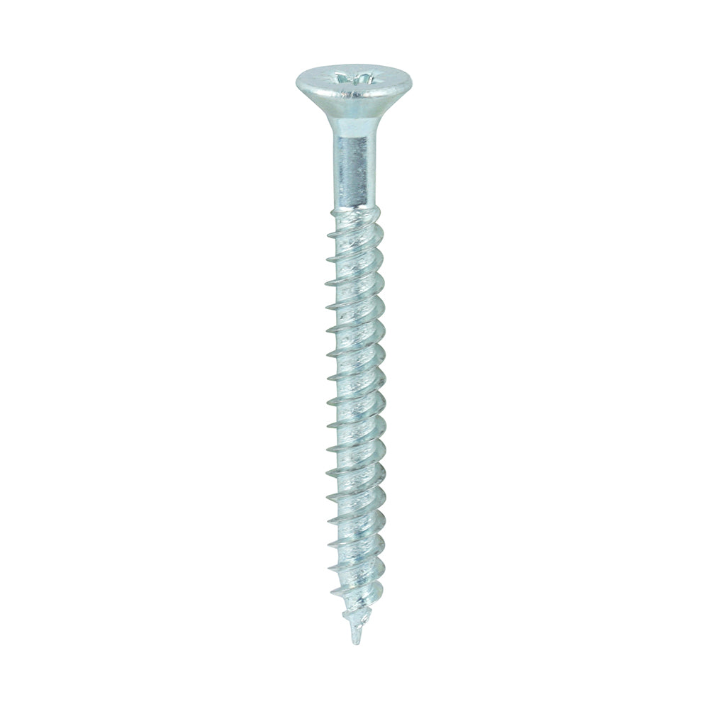 TIMCO Twin-Threaded Countersunk Silver Woodscrews - 7 x 1 1/2 Box OF 200 - 07112CWZ