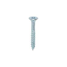 Load image into Gallery viewer, TIMCO Twin-Threaded Countersunk Silver Woodscrews - 8 x 1 1/4 Box OF 200 - 08114CWZ
