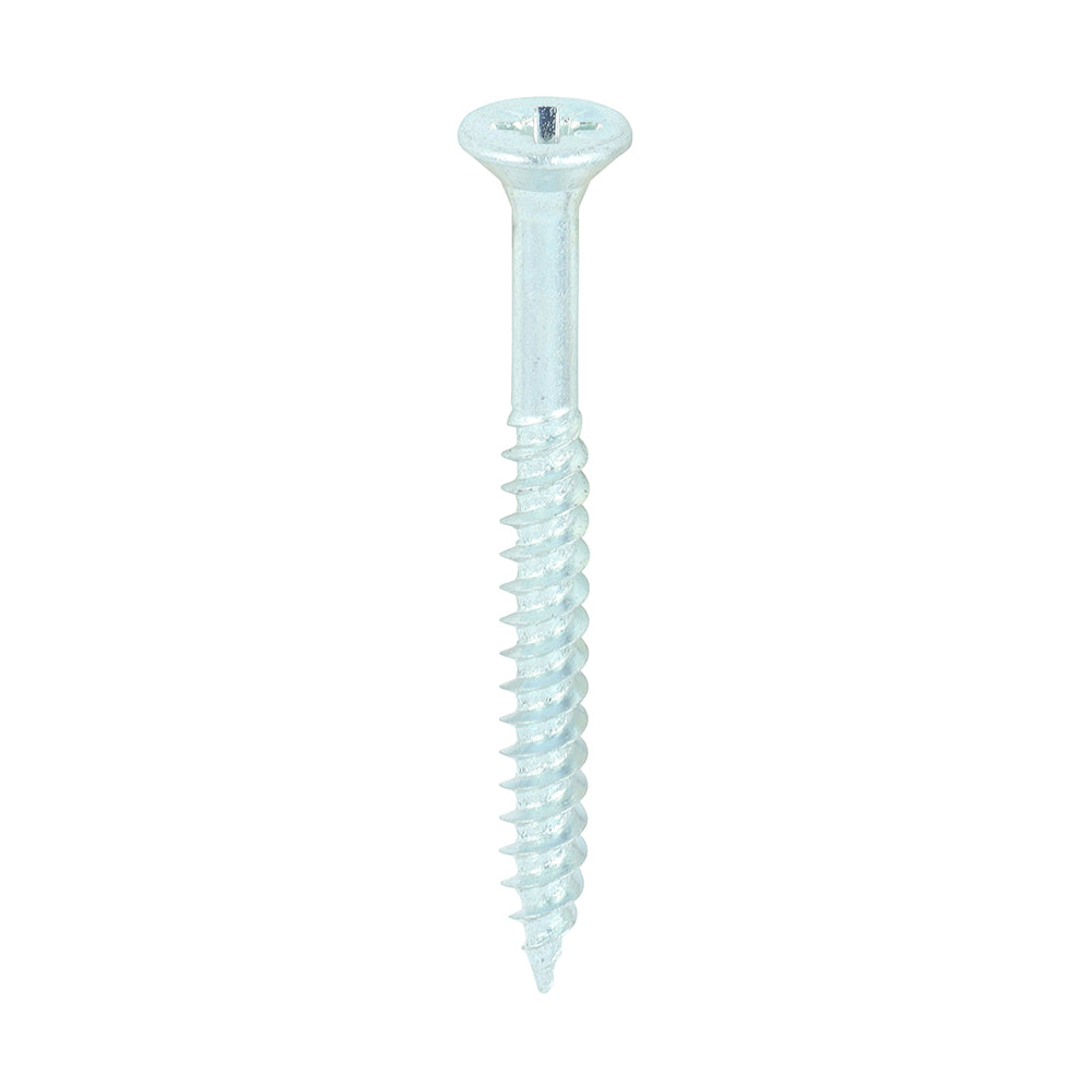 TIMCO Twin-Threaded Countersunk Silver Woodscrews - 8 x 1 3/4 Box OF 200 - 08134CWZ
