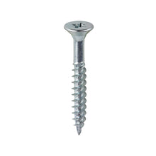 Load image into Gallery viewer, TIMCO Twin-Threaded Countersunk Silver Woodscrews - 10 x 1 1/2 Box OF 200 - 10112CWZ
