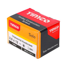 Load image into Gallery viewer, TIMCO Solo Countersunk Gold Woodscrews - 3.0 x 12 Box OF 200 - 30012SOLOC
