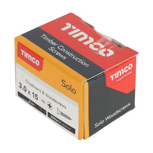Load image into Gallery viewer, TIMCO Solo Countersunk Silver Woodscrews - 3.0 x 15 Box OF 200 - 30015SOLOZ
