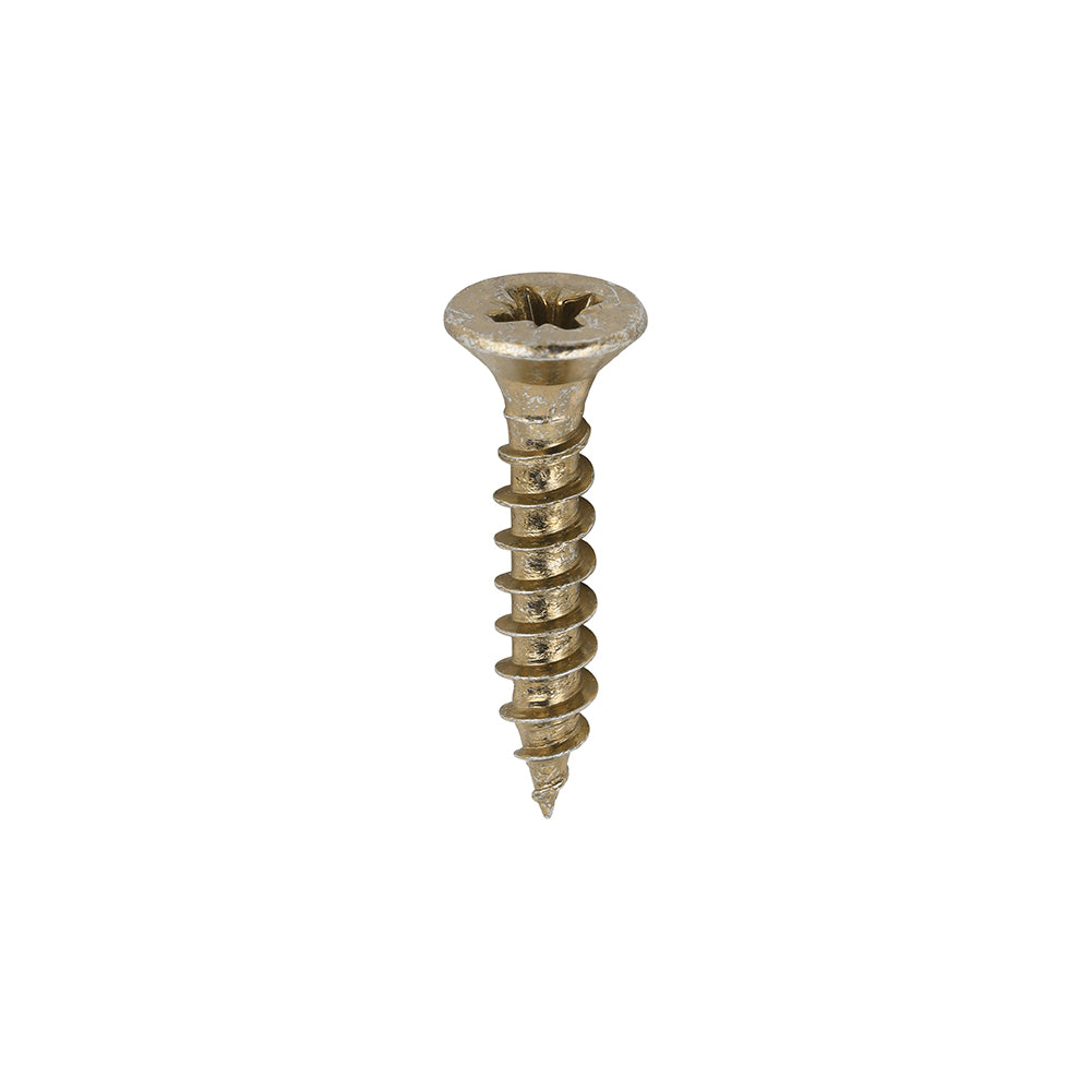 TIMCO Classic Multi-Purpose Countersunk Gold Woodscrews - 3.0 x 16 Box OF 200 - 30016CLAF