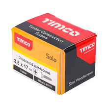 Load image into Gallery viewer, TIMCO Solo Countersunk Gold Woodscrews - 3.5 x 17 Box OF 200 - 35017SOLOC
