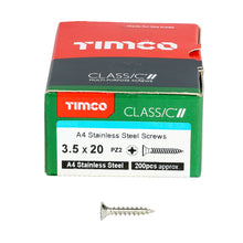 Load image into Gallery viewer, TIMCO Classic Multi-Purpose Countersunk A4 Stainless Steel Woodcrews - 3.0 x 16 Box OF 200 - 30016CLA4
