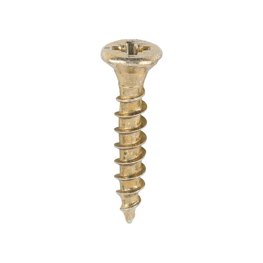 TIMCO Velocity Premium Multi-Use Countersunk Gold Woodscrews - 3.5 x 20 Box OF 200 - 35020VY