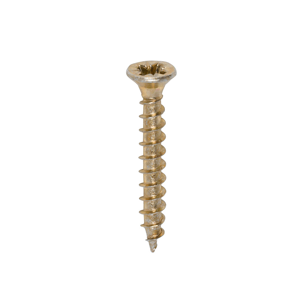 TIMCO Solo Countersunk Gold Woodscrews - 3.5 x 25 Box OF 200 - 35025SOLOC