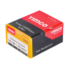 Load image into Gallery viewer, TIMCO Solo Countersunk Silver Woodscrews - 3.5 x 25 Box OF 200 - 35025SOLOZ
