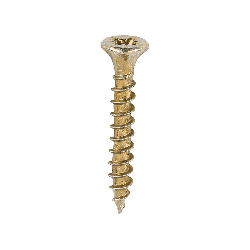 TIMCO Velocity Premium Multi-Use Countersunk Gold Woodscrews - 3.5 x 25 Box OF 200 - 35025VY