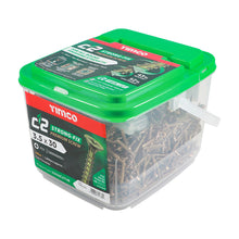 Load image into Gallery viewer, TIMCO C2 Strong-Fix Multi-Purpose Premium Countersunk Gold Woodscrews - 3.5 x 30 Tub OF 1800 - 35030C2TUB
